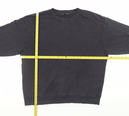Womens UK Size S Zara Black Pullover Sweatshirt