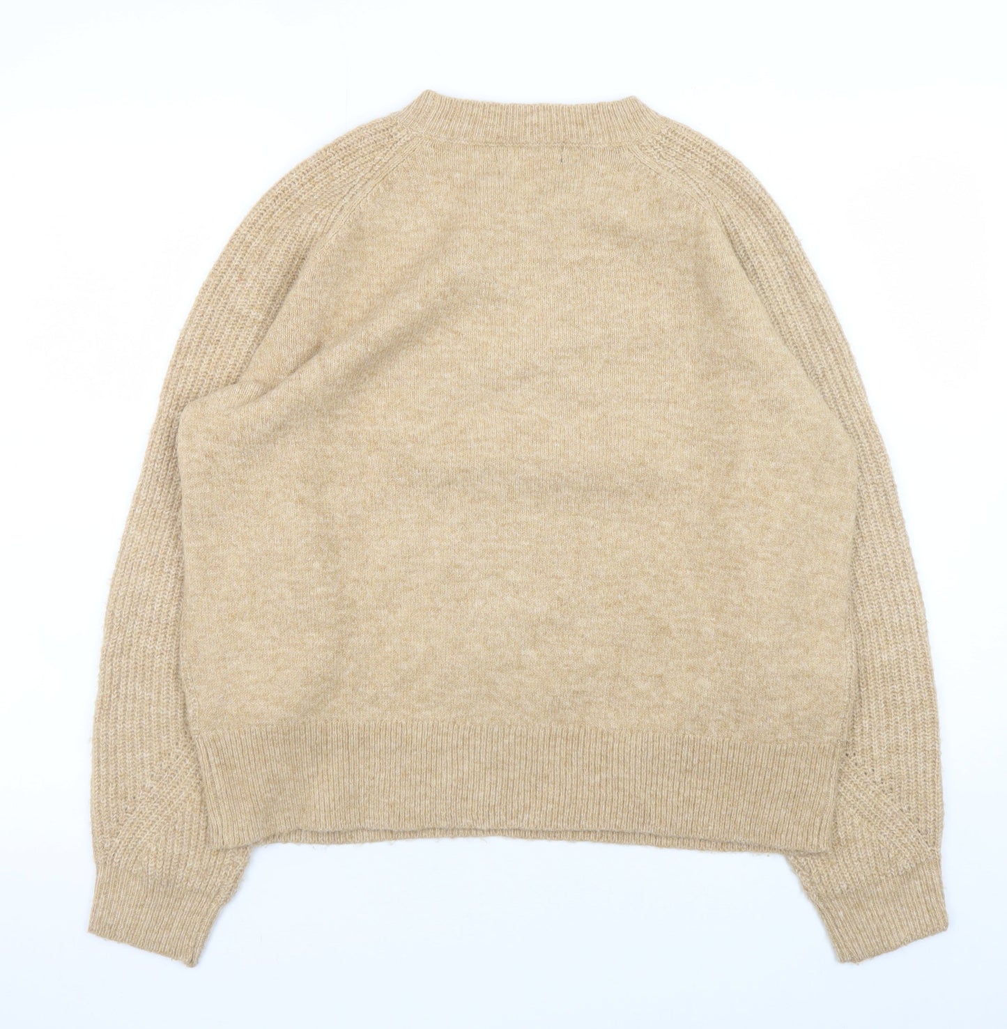 Womens UK Size M Marks and Spencer Beige Pullover Jumper