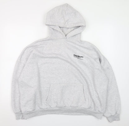 Womens UK Size XL Boohoo Grey Pullover Hoodie