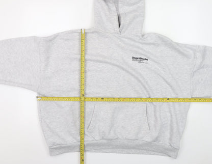 Womens UK Size XL Boohoo Grey Pullover Hoodie