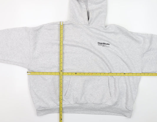 Womens UK Size XL Boohoo Grey Pullover Hoodie