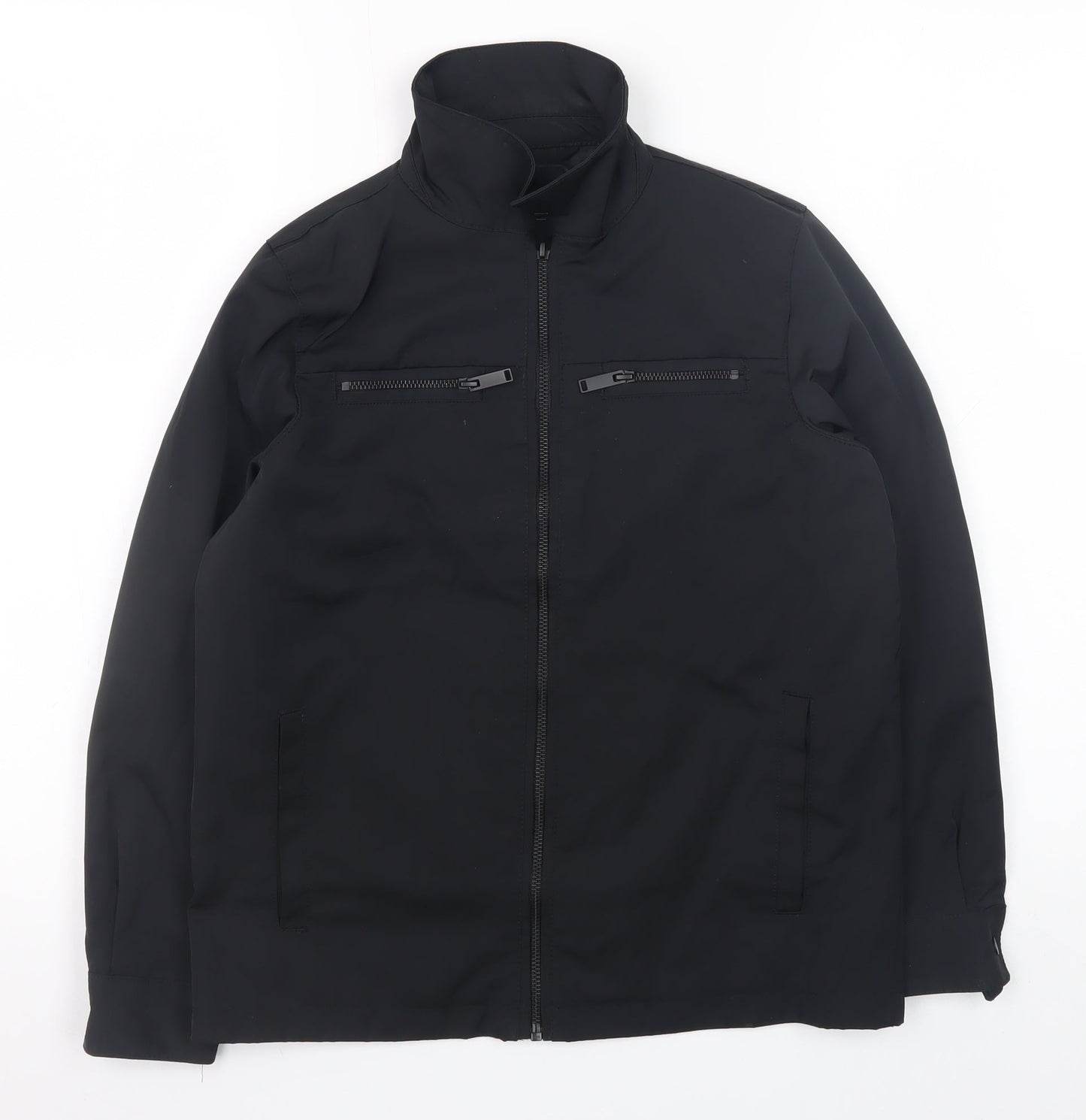 Boys UK Size 9-10 Years River Island Black Windbreaker Coat