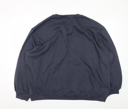 Womens UK Size 24 Threadbare Blue Pullover Sweatshirt