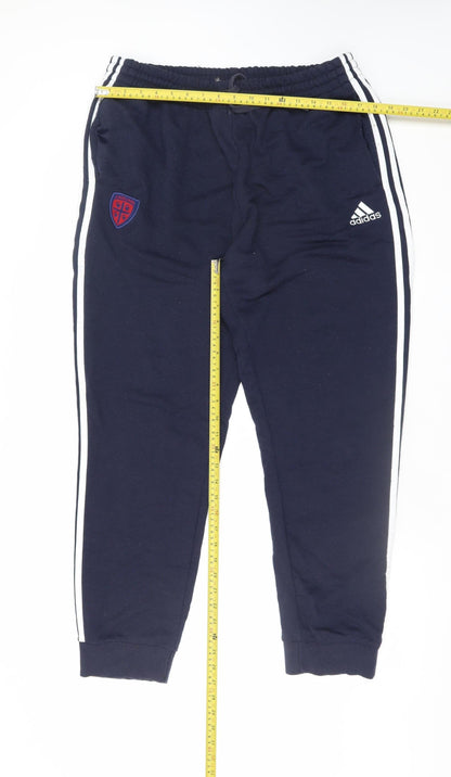 Womens UK Size XL adidas Regular Fit Jogger Blue Trousers