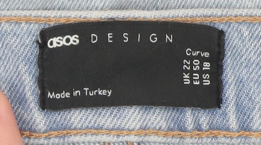 Womens UK Size 22 ASOS DESIGN Relaxed Fit Mom Shorts