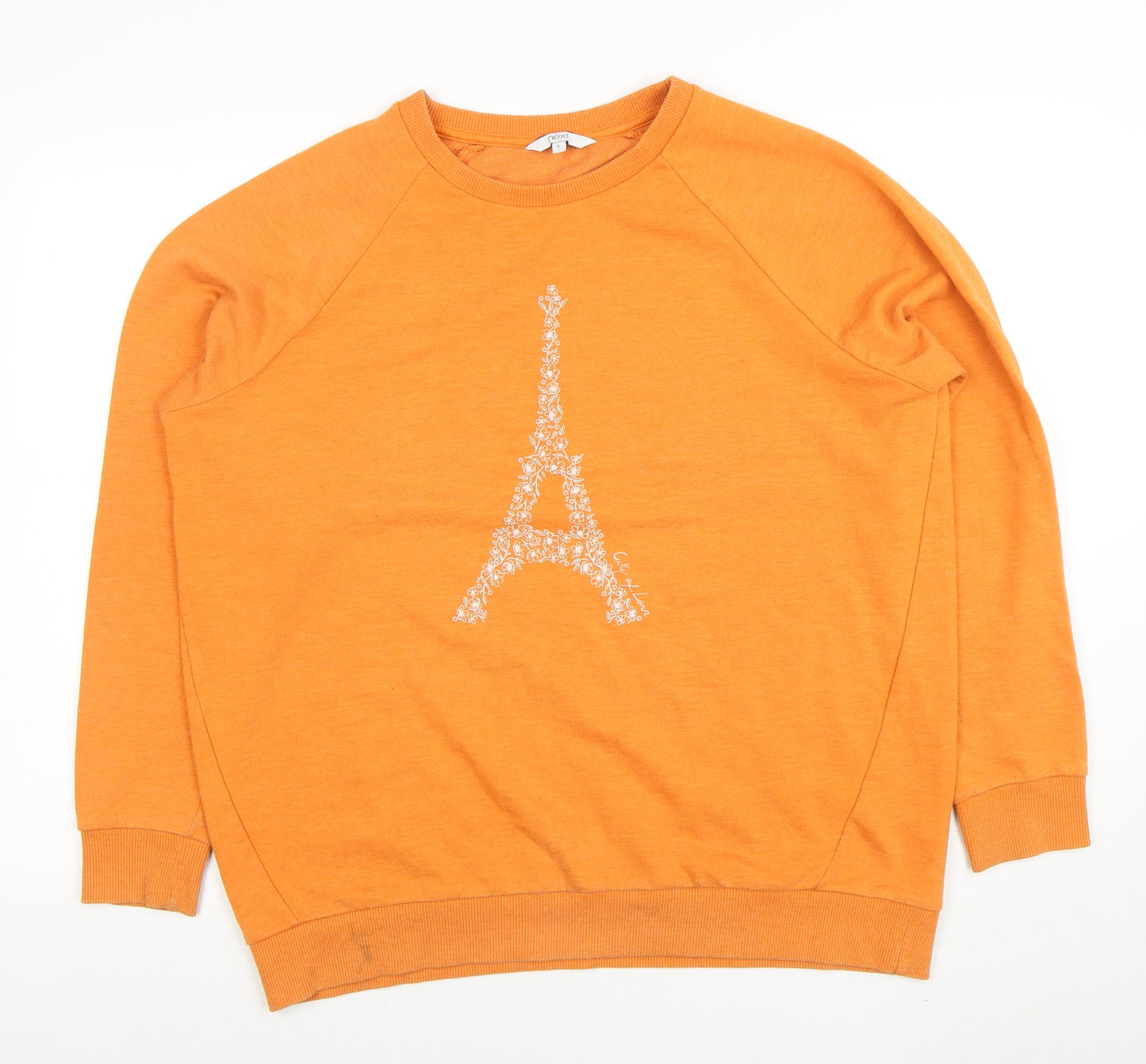 Womens UK Size L NEXT Orange Pullover Sweatshirt