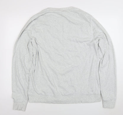Mens UK Size XL H&M Divided Grey Pullover Sweatshirt