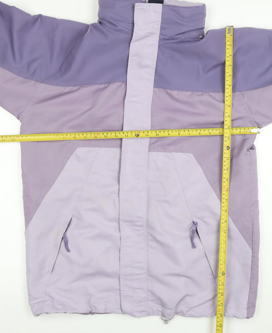 Womens UK Size S Cotton Traders Purple Rain Coat