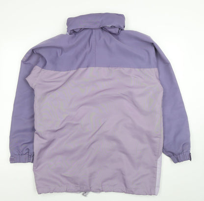 Womens UK Size S Cotton Traders Purple Rain Coat