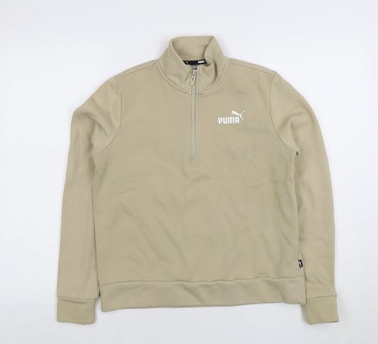 Womens UK Size S PUMA Beige Pullover Sweatshirt