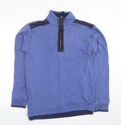 Mens UK Size S One Earth Blue Pullover Sweatshirt