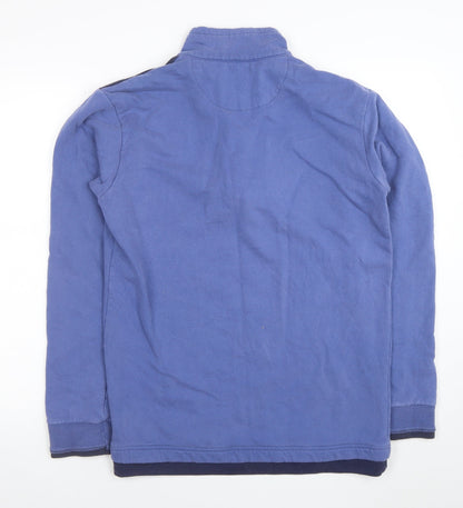 Mens UK Size S One Earth Blue Pullover Sweatshirt
