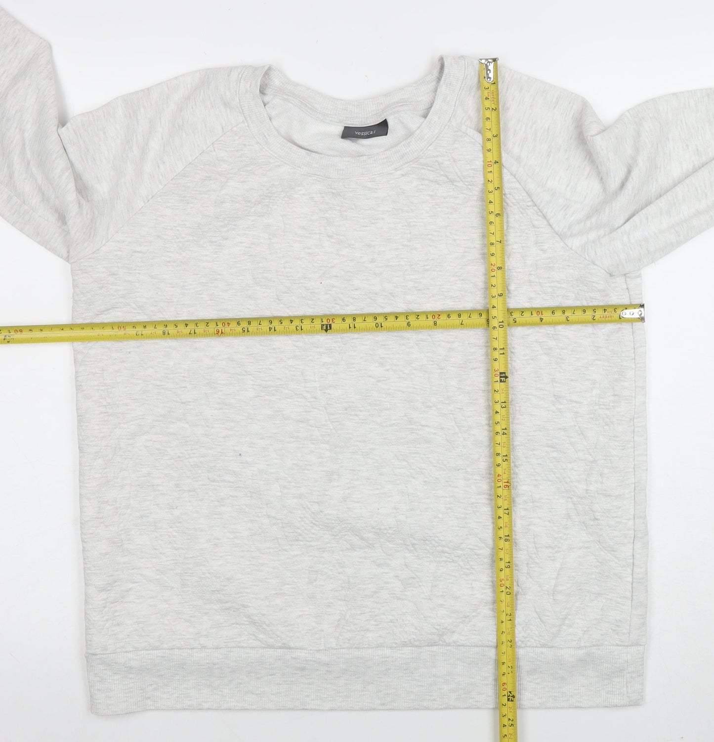 Womens UK Size M Yessica Grey Pullover Sweatshirt