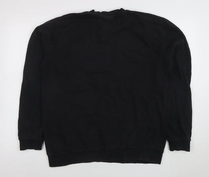 Mens UK Size XL ASOS Black Pullover Sweatshirt