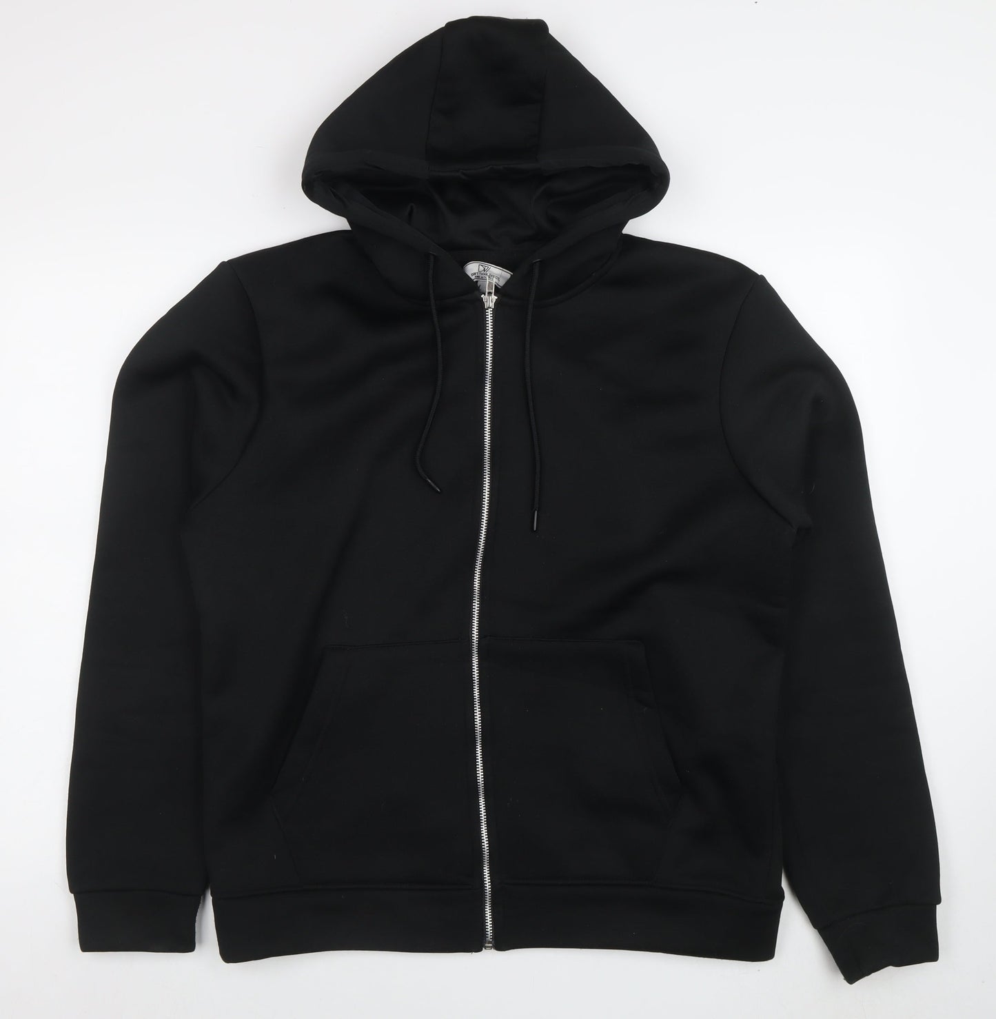 Mens UK Size L DON'T THINK TWICE Black Full Zip Hoodie