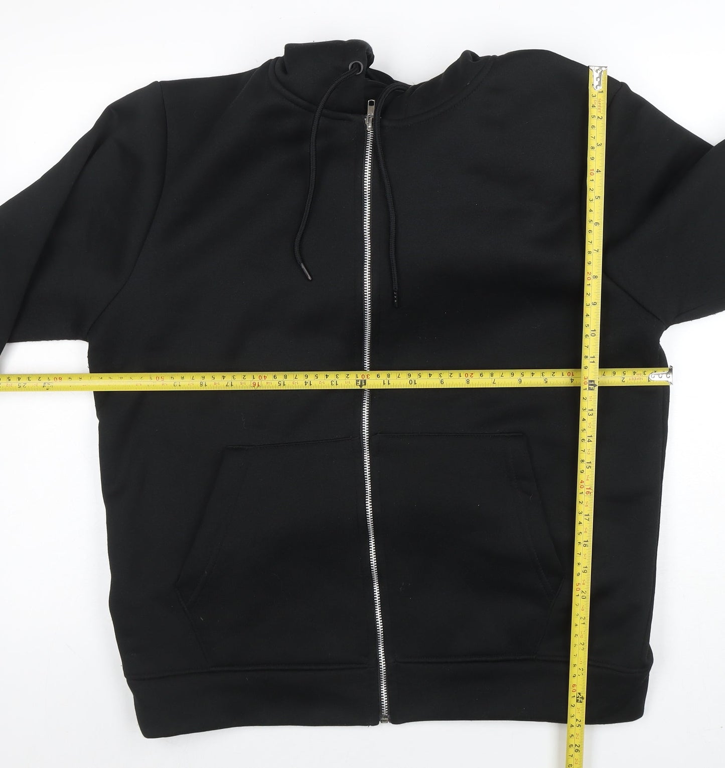 Mens UK Size L DON'T THINK TWICE Black Full Zip Hoodie