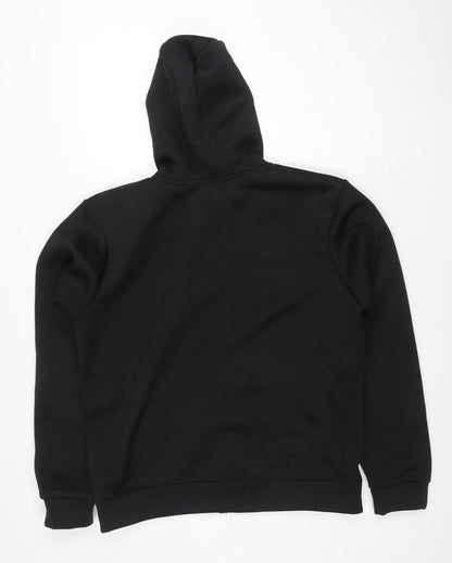 Mens UK Size L DON'T THINK TWICE Black Full Zip Hoodie