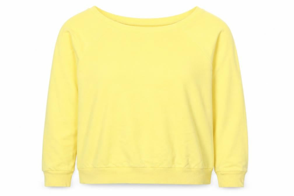 Womens UK Size 14 New Look Yellow Pullover Sweatshirt