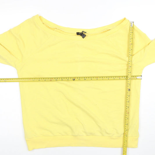 Womens UK Size 14 New Look Yellow Pullover Sweatshirt