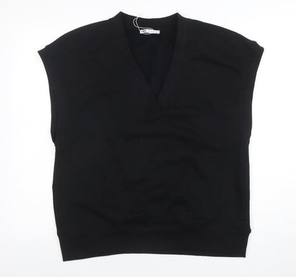 Mens UK Size S Zara Black Vest Sweatshirt