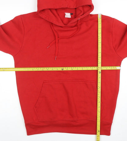 Mens UK Size S Urban Road Red Pullover Hoodie