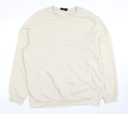 Mens UK Size XL H&M Beige Pullover Sweatshirt