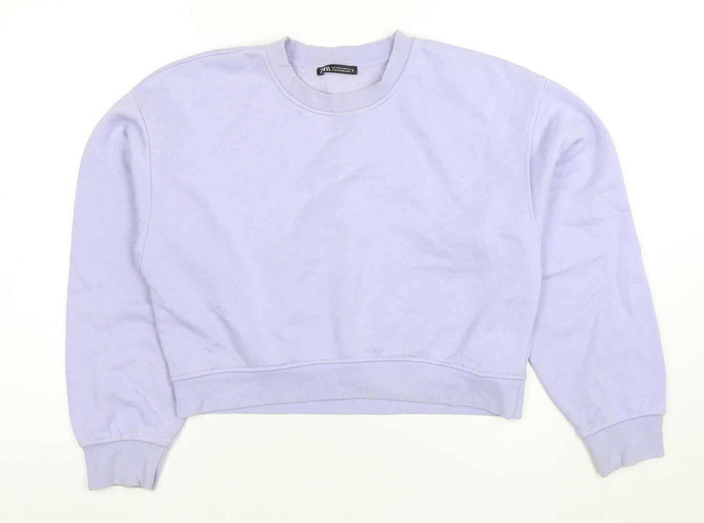 Womens UK Size M Zara Purple Pullover Sweatshirt