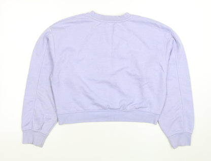 Womens UK Size M Zara Purple Pullover Sweatshirt