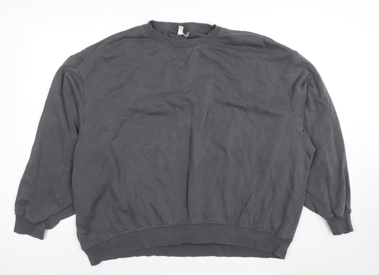 Womens UK Size L H&M Grey Pullover Sweatshirt