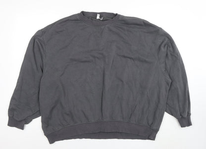 Womens UK Size L H&M Grey Pullover Sweatshirt