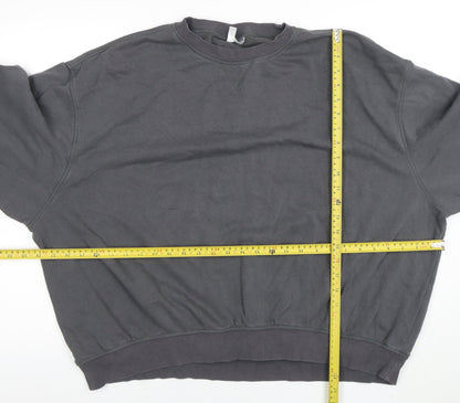 Womens UK Size L H&M Grey Pullover Sweatshirt