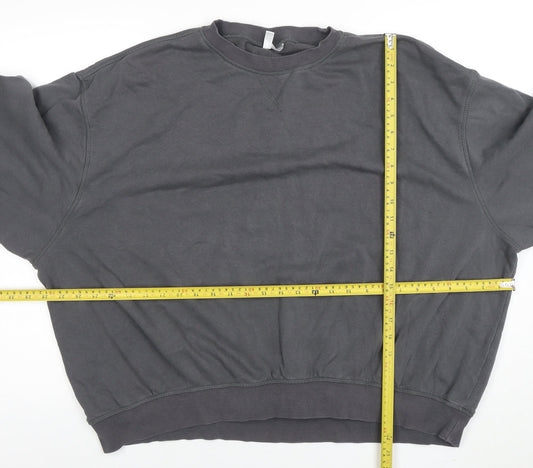Womens UK Size L H&M Grey Pullover Sweatshirt