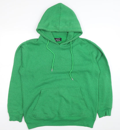 Mens UK Size M A2Z Green Pullover Hoodie