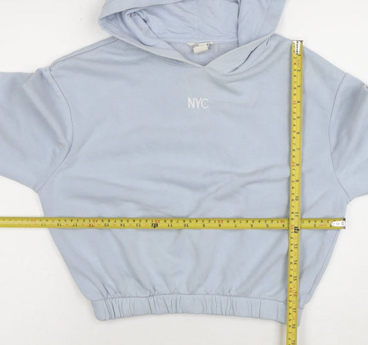 Girls UK Size 13-14 Years H&M Blue Pullover Hoodie