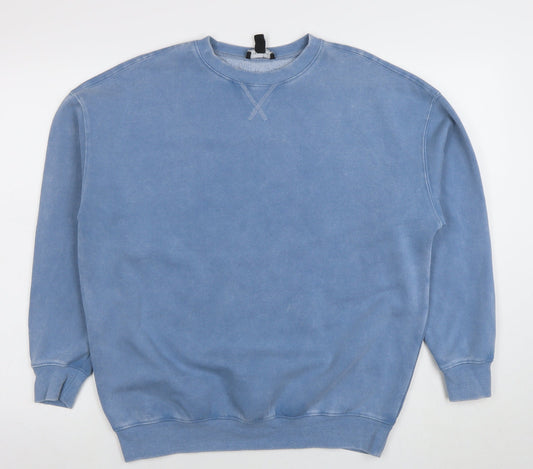 Womens UK Size S New Look Blue Pullover Sweatshirt