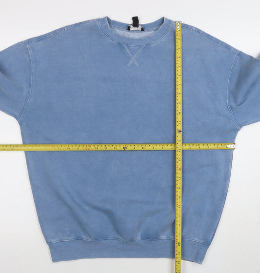 Womens UK Size S New Look Blue Pullover Sweatshirt