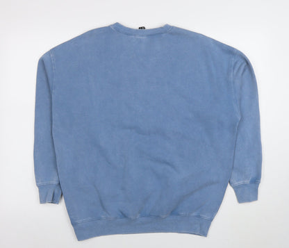 Womens UK Size S New Look Blue Pullover Sweatshirt