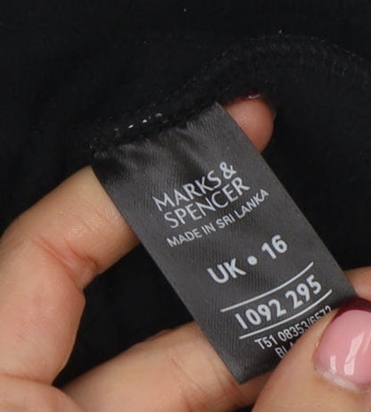 Womens UK Size 16 Marks and Spencer Black Basic Jacket