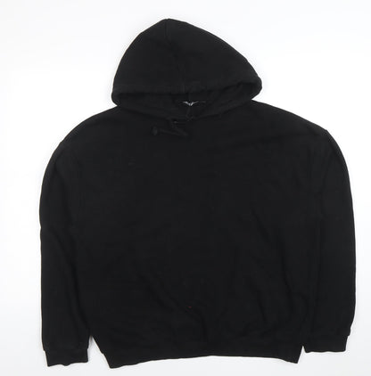 Womens UK Size 14 Nasty Gal Black Pullover Hoodie