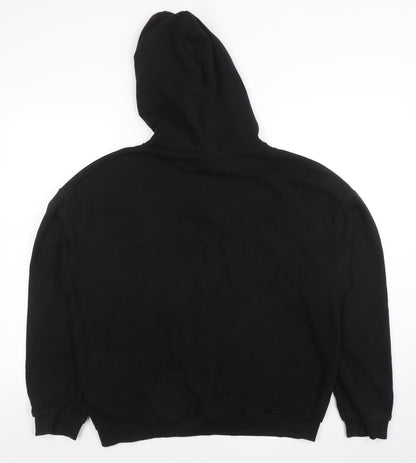 Womens UK Size 14 Nasty Gal Black Pullover Hoodie
