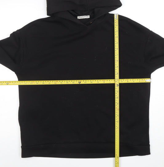 Womens UK Size L Stradivarius Black Pullover Hoodie