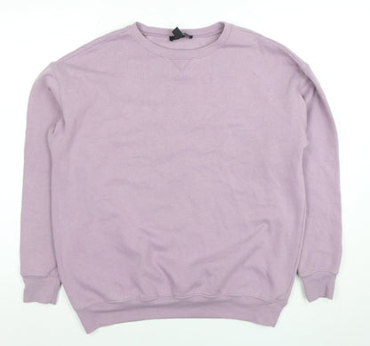 Womens UK Size S New Look Purple Pullover Sweatshirt