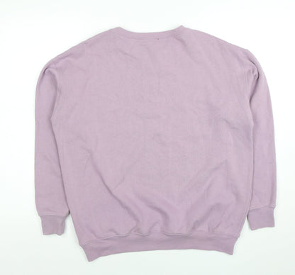 Womens UK Size S New Look Purple Pullover Sweatshirt