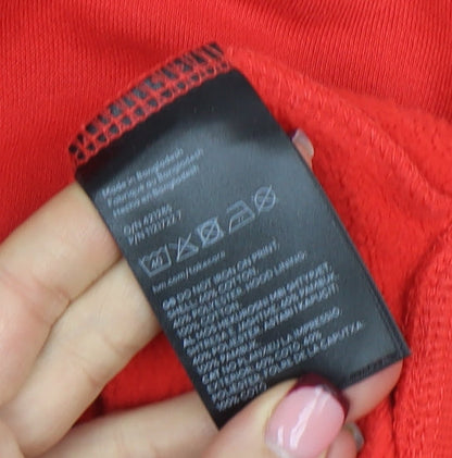 Womens UK Size S H&M Red Pullover Hoodie