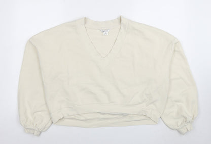 Womens UK Size 12 Monki Beige Pullover Sweatshirt