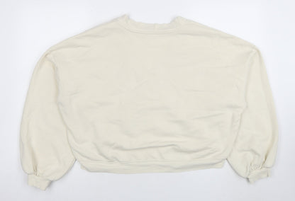 Womens UK Size 12 Monki Beige Pullover Sweatshirt