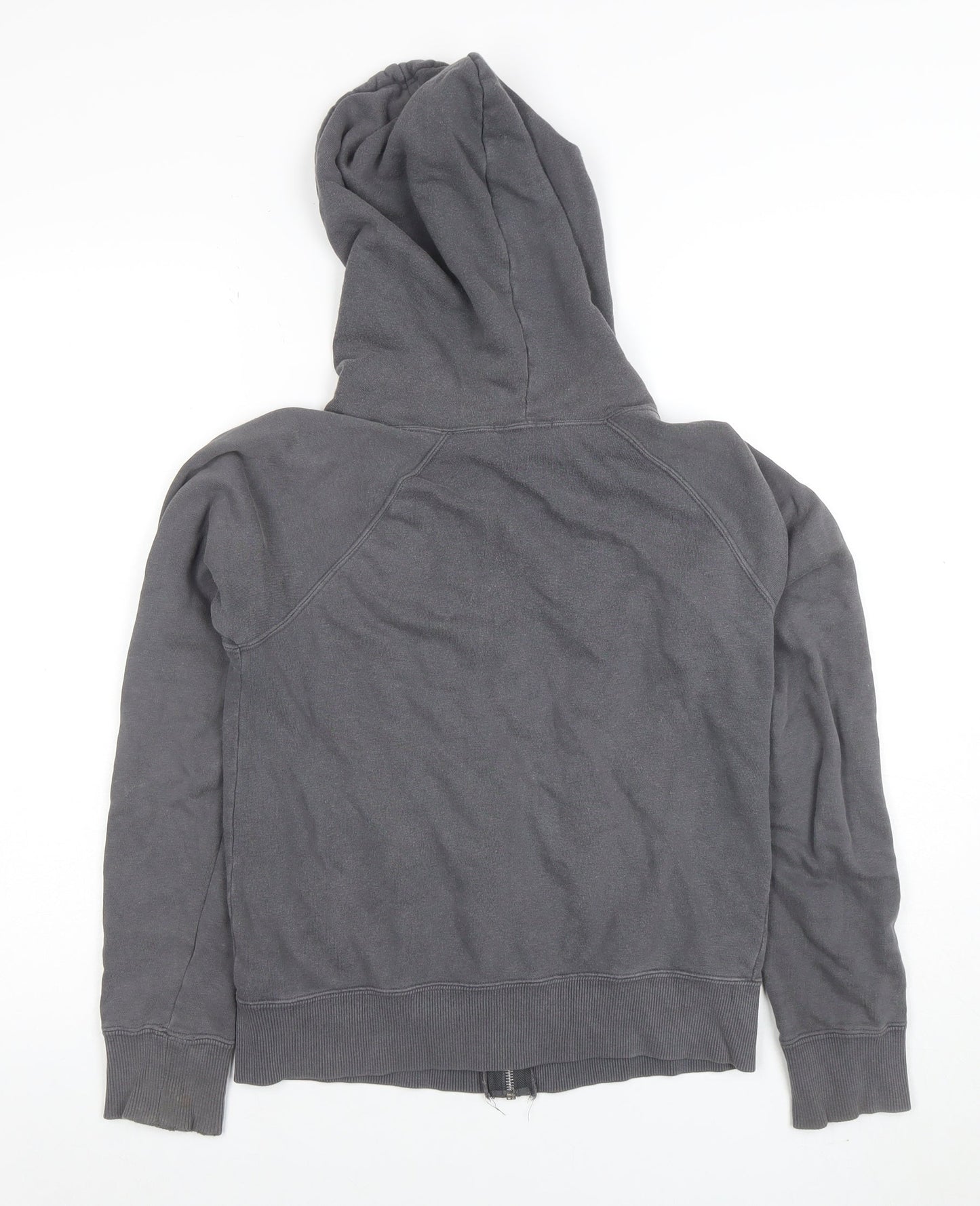 Womens UK Size S Forever Grey Full Zip Hoodie