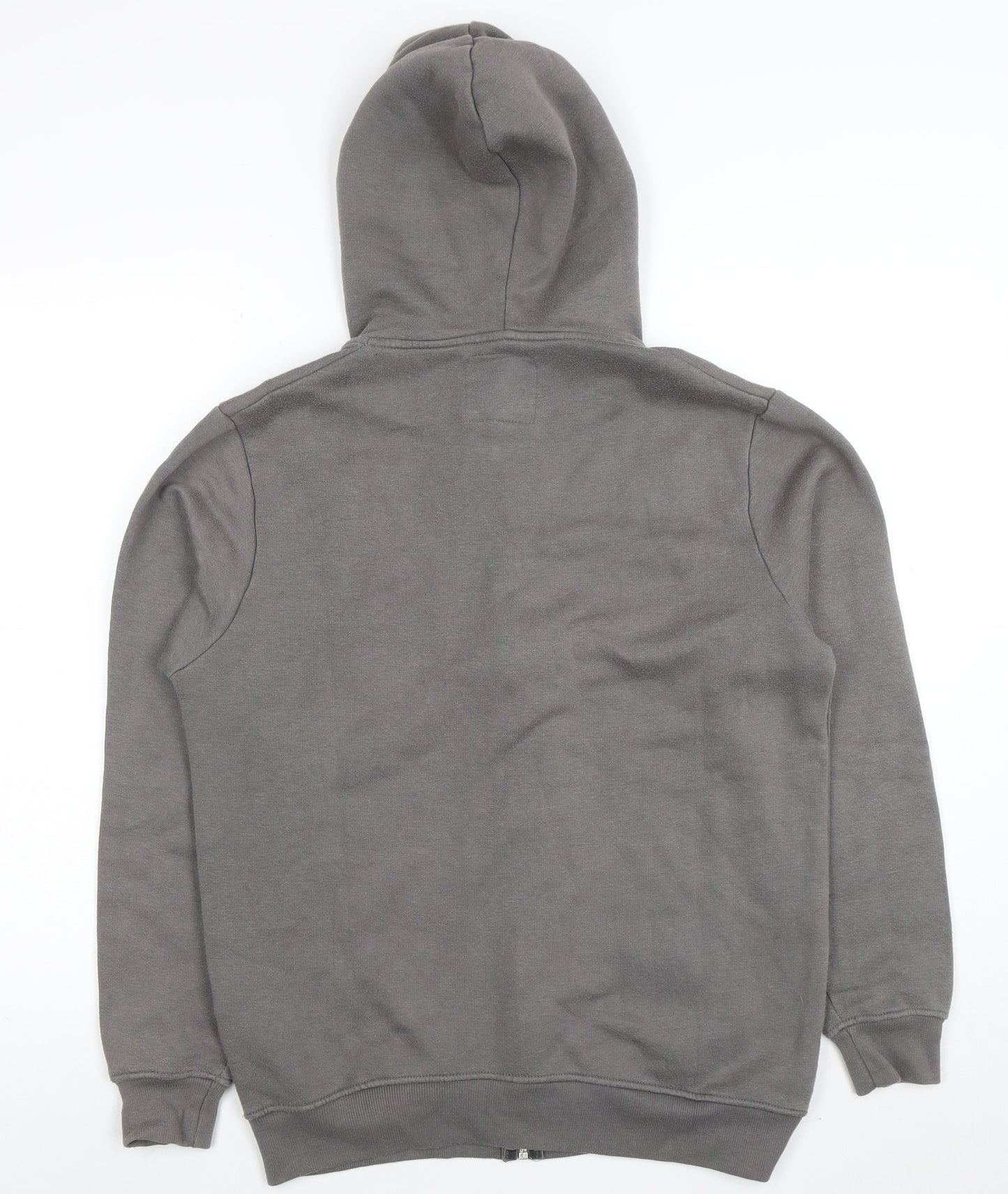 Mens UK Size S boohooMAN Grey Full Zip Hoodie