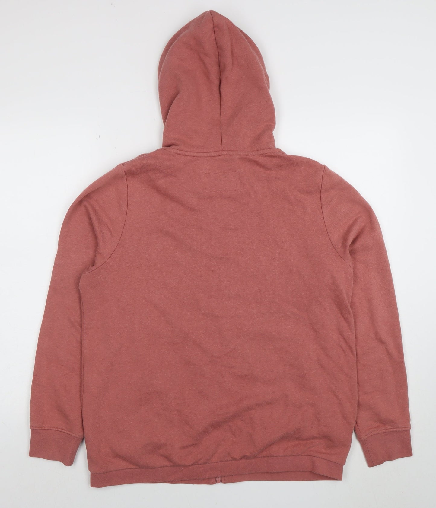Womens UK Size M Signal Pink Full Zip Hoodie