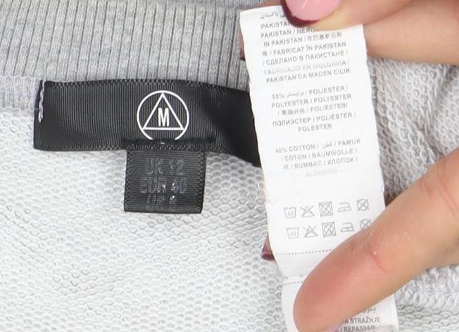 Womens UK Size 12 Marks and Spencer Grey Pullover Sweatshirt